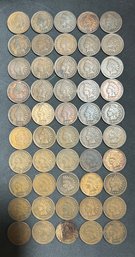 (50) Indian Head Cents