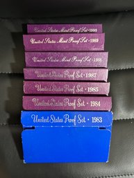 (7) US Mint Proof Sets