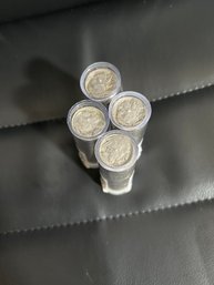 (4) Rolls Of No & Part Date Buffalo Nickels