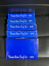 1968-1972 US Proof Mint Sets