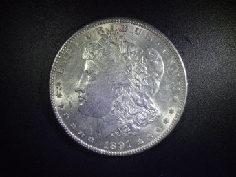 1891-p Morgan Silver Dollar