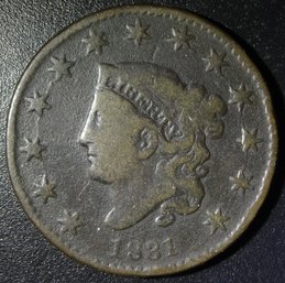 1831 Coronet Head Large Cent - Large Cent