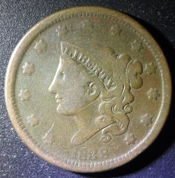 1838 Coronet Head Large Cent