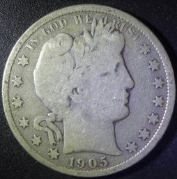 1905-O Barber Half Dollar