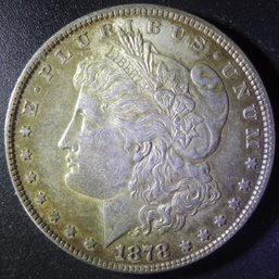 1878-P Morgan Dollar - 7 Tail Feathers - Reverse Of 78