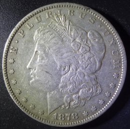 1878-P Morgan Dollar - 7 Tail Feathers - Reverse Of 79