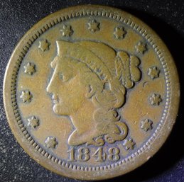 1848 Braided Hair Large Cent