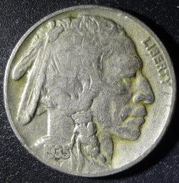 1935-P Buffalo Nickel - Doubled Die Reverse