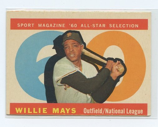 1960 Topps All-Star Willie Mays #564