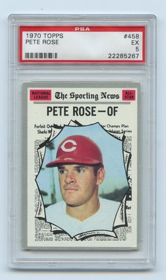1970 Topps Pete Rose #458 PSA 5