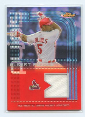 2004 Topps Finest Albert Pujols Patch Relic