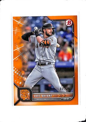 2022 Bowman Kris Bryant Orange #/25 #98