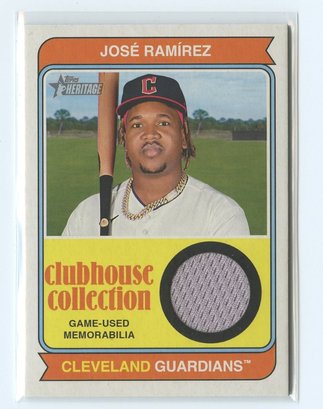 2023 Topps Heritage Jose Ramirez Relic