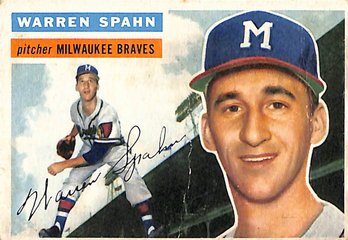 1956 Topps Warren Spahn #10