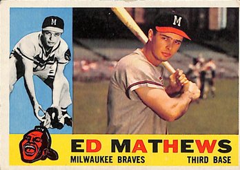 1960 Topps Eddie Mathews #420