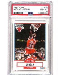 1990 Fleer Michael Jordan #26 PSA 8