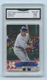 2017 Topps National Card Day Babe Ruth GMA 10