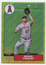 2022 Topps Silver Pack Chrome Mojo Mike Trout #T87C-50