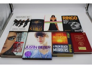 (20) NON FICTION/BIOGRAPHY BOOKS LOT (HOWARD STERN, BEATLES, JUSTIN BIEBER)