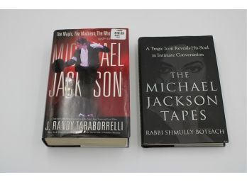 (2) MICHAEL JACKSON BOOKS: MICHAEL JACKSON TAPES & THE MAGIC, THE MADNESS, THE WHOLE STORY MICHAEL JACKSON