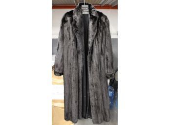 SAGA REAL MINK COAT LUXURY FUR JACKET SIZE 16