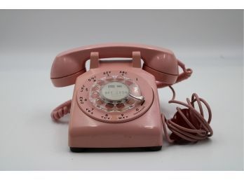 VINTAGE PINK WESTERN ELECTRIC ROTARY PHONE