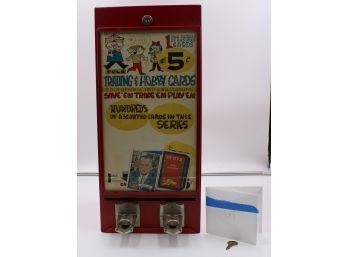 FOLZ VINTAGE TRADING CARD VENDING MACHINE