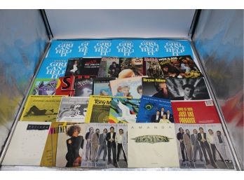 BOX LOT OF 45RPM RECORD SLEEVES (BEATLES, MADONNA, ROLLING STONES)