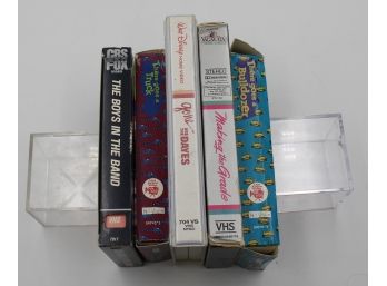 (43) COMEDY VHS MOVIES BOX LOT (MICKEY MOUSE CLUB, BOYS IN THE BAND)