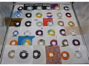 VINYL RECORDS 45RPM MISCELLANEOUS RECORDS BOX LOT (bILLY JOEL, VANILLA ICE, BRUCE SPRINGSTEEN)