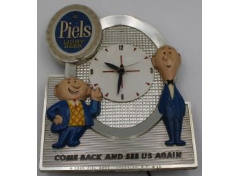 1959 PIELS BEER VINTAGE CLOCK BEER SIGN