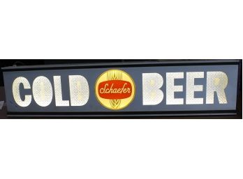 SCHAEFER COLD BEER LIGHT UP BEER SIGN