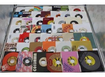 VINYL RECORDS 45RPM MISCELLANEOUS BOX LOT (THE BEE GEES, GRATEFUL DEAD)