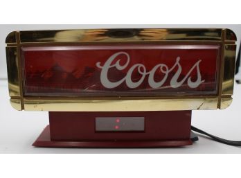 COORS CLOCK CASH REGISTER LIGHT UP VINTAGE BEER SIGN