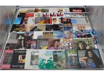 3 BINDERS OF 45RPM RECORD SLEEVES (NEIL DIAMOND, WHITNEY HOUSTON, MADONNA)