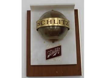 SCHLITZ SPINNING GLOBE VINTAGE BEER SIGN