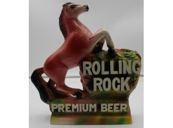 ROLLING ROCK PREMIUM BEER VINTAGE HORSE STATUE