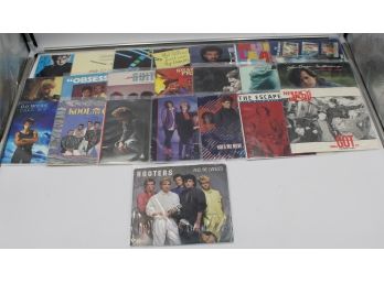 VINYL RECORDS 45RPM MISCELLANEOUS IN BINDER (lIONEL RICHIE, DEF LEPPARD)