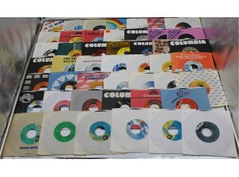 VINYL RECORDS 45RPM MISCELLANEOUS BOX LOT (DAVID BOWIE, BON JOVI)