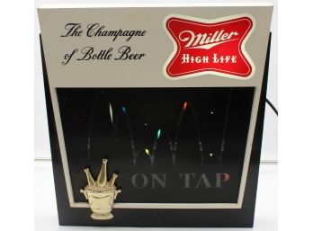 MILLER HIGH LIFE BOUNCING BALL LIGHT VINTAGE BEER SIGN