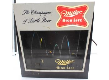 MILLER HIGH LIFE BOUNCING BALL LIGHT VINTAGE BEER SIGN