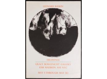 Leonard Baskin: Baskin Exhibition Poster