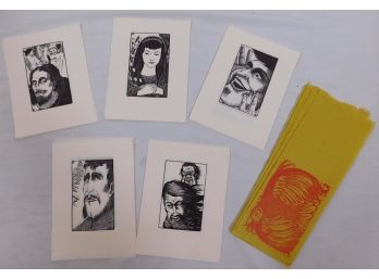 Howard Besnia: Several Wood Engraving Prints