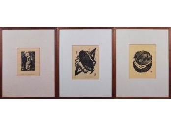 Howard Besnia: 3 Woodcuts