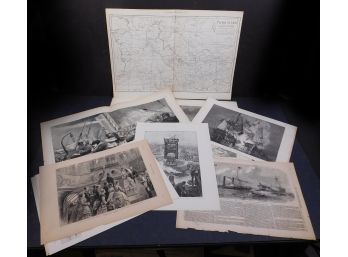 Assortment Of Antique Etchings And Engravings