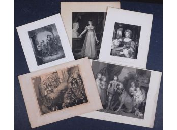 Assortment Of Antique Etchings And Engravings