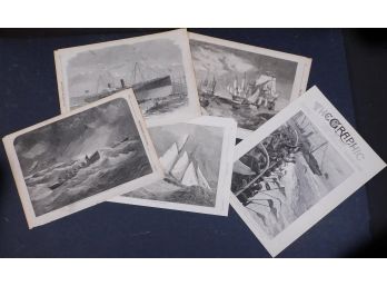 Assortment Of Antique Etchings And Engravings