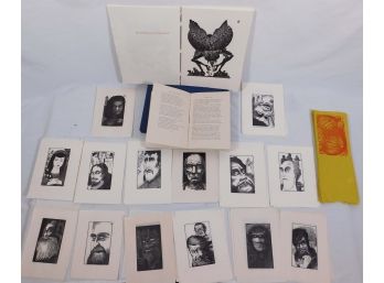 Howard Besnia: Several Wood Engraving Prints With Hand Made Books