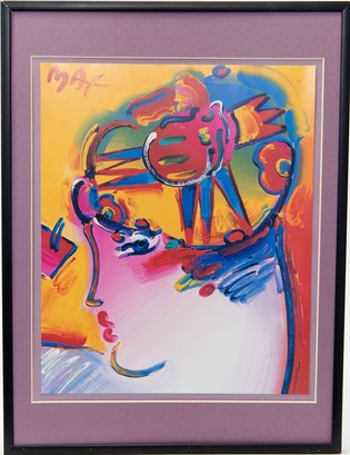 1990s Peter Max Colorful Pop Art Reproduction Poster