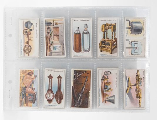 1915 Wills's Famous Inventions Cigarette Cards 1-50 Complete Set